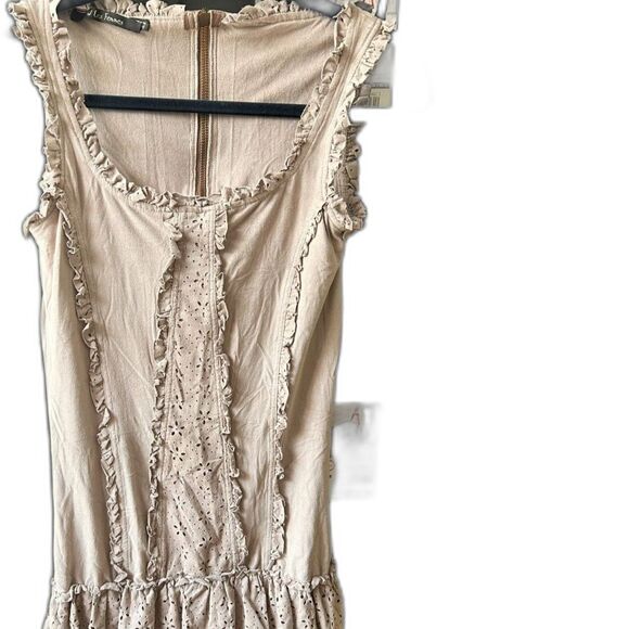 Ruffle Chic Dress W Les Femmes Babylon Style Sz 4 Small - Picture 1 of 8